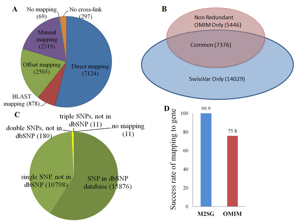 Statistics of M2SG database